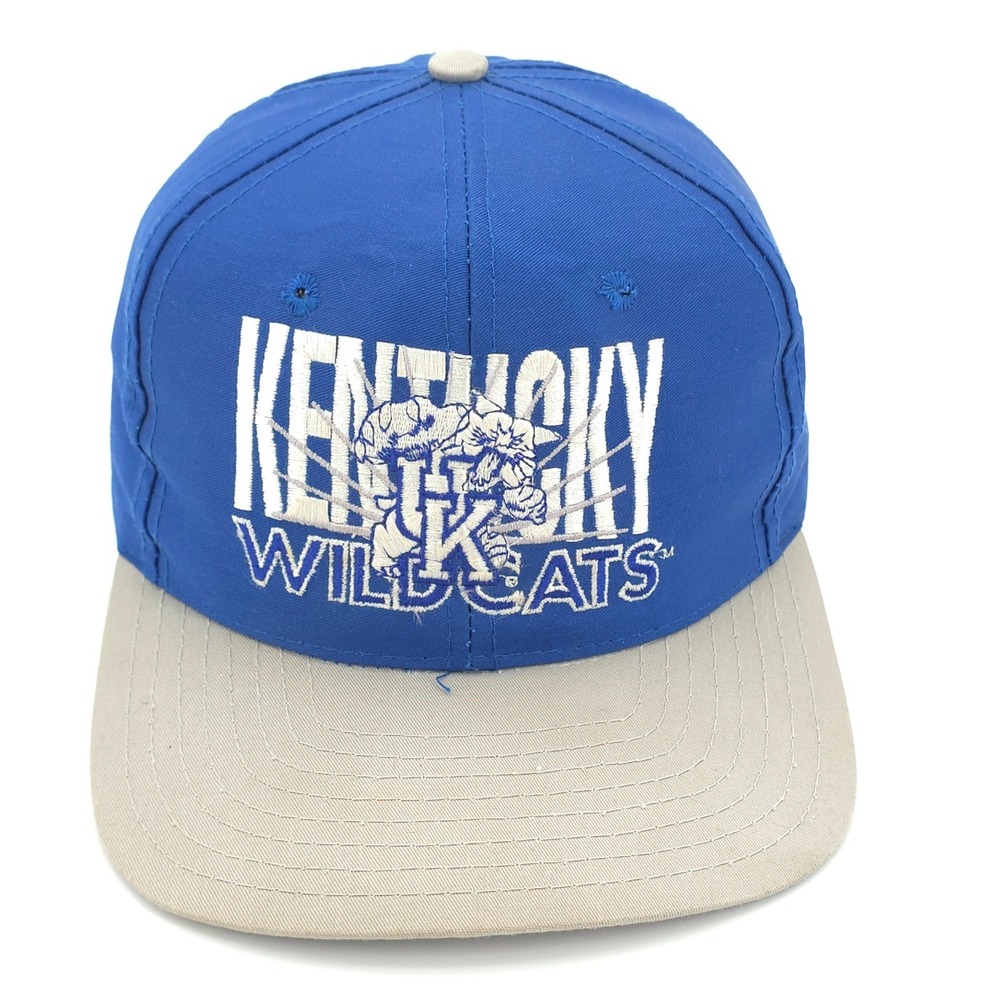 Vintage Kentucky Wildcats Hat Cap Mens Snap Back Blue NCAA College Basketball